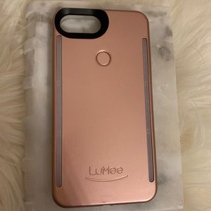 iphone 8 plus, rose gold LuMee case